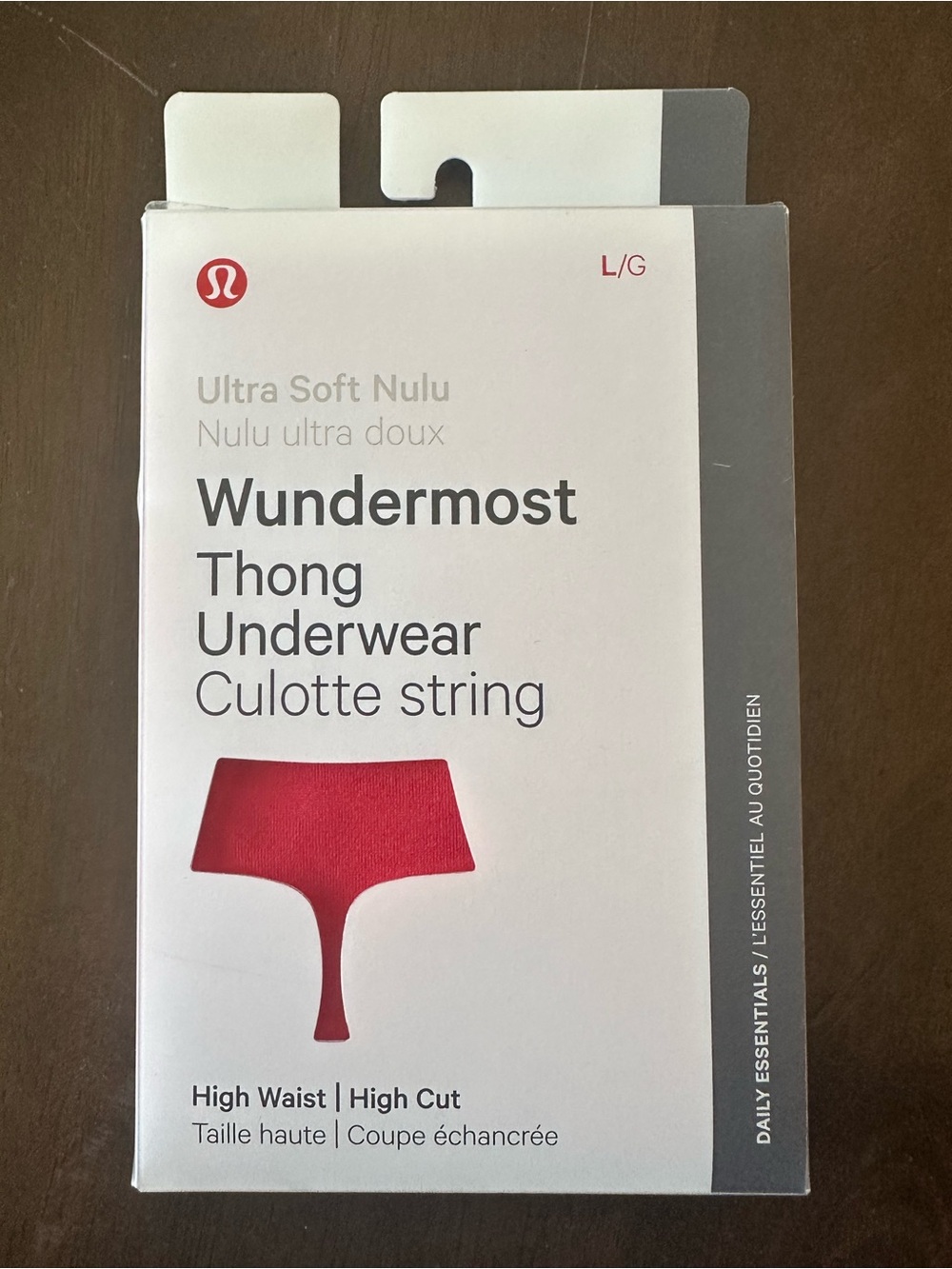 🍋LULULEMON WUNDERMOST THONG 🍋NWT‼️SIZE L